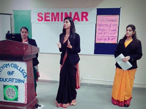 Satyam College of Education Noida Guest Lecture by Dr. A.K. Gautam principal photo 3